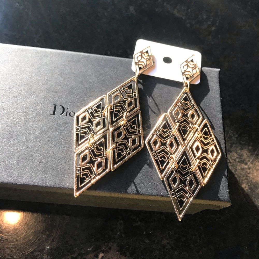 Statement tribal design earrings